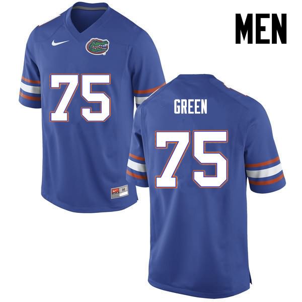 NCAA Florida Gators Chaz Green Men's #75 Nike Blue Stitched Authentic College Football Jersey IEB1264PP